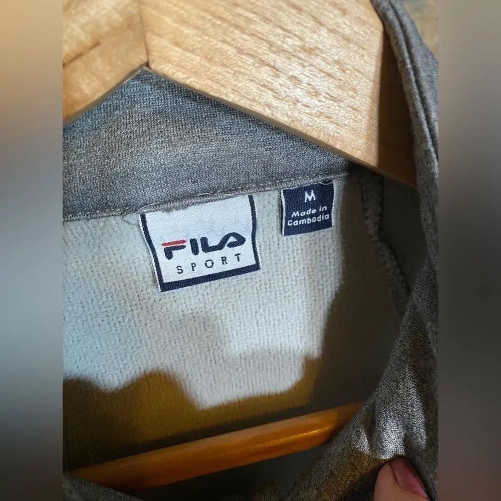 ‎Fila fitted workout jacket grey medium - Picture 4 of 7